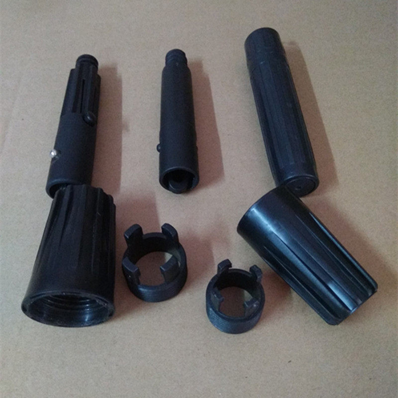 伸缩加长杆配件简约黑色塑料连接清洁杆头尘埃扫抹水器玻璃刮铲刀