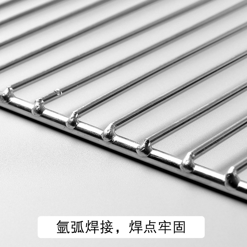 不锈钢烧烤网片长方形家用条形网格烧烤网蛋糕冷却架烘焙烧烤工具