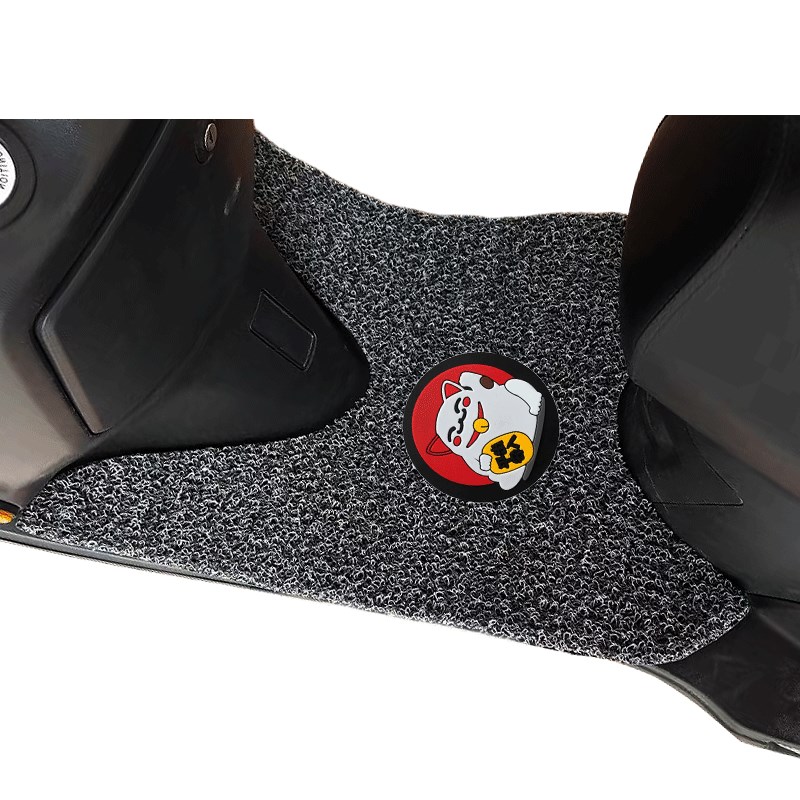 适用铃木摩托车新海王星脚踩垫改装踏板车防水滑丝圈脚垫 UA125T