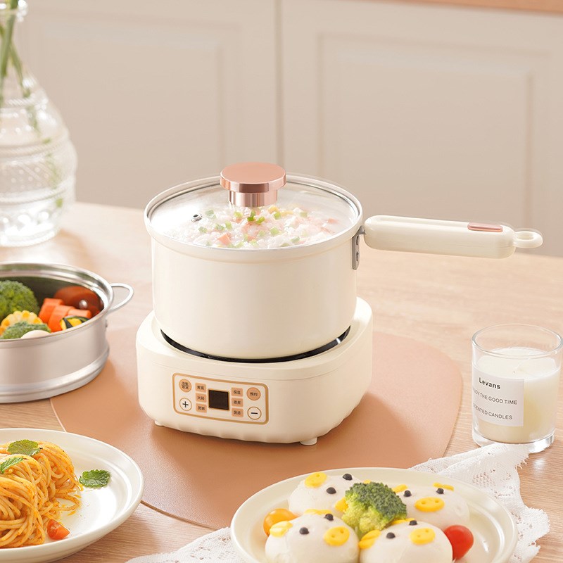 宿舍电火锅电煮锅迷你分体式家用电蒸锅多功能蒸煮小家电礼品