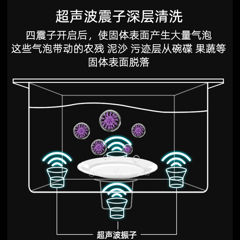 YASTA 雅仕特智能净化超声波水槽洗碗厨房一体全自动清洗洗果蔬机