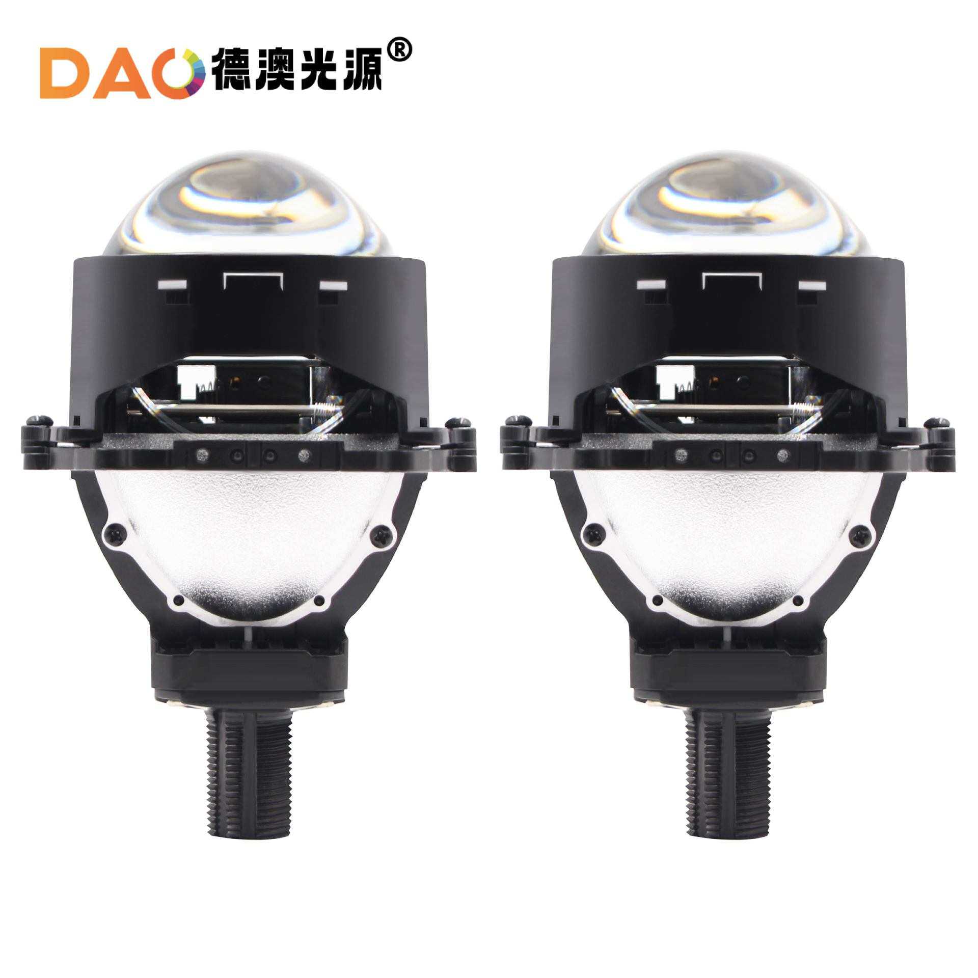 汽车led透镜大灯双光透镜超亮强聚光远近一体汽车Led大灯无损高