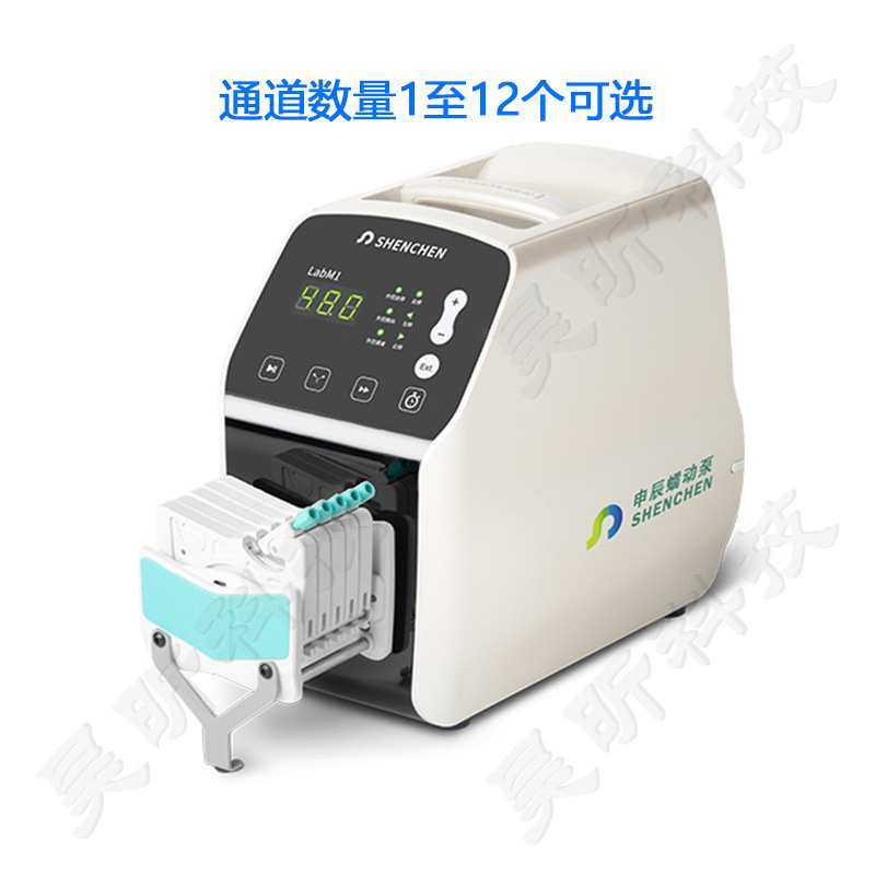 申辰基本型蠕动泵LabM1 适用泵头AMC1-12(10/6滚轮) 1-12个通道