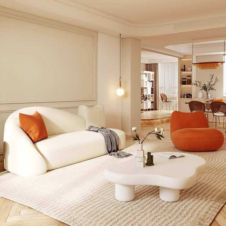 奶油风弧形布艺双人沙发小户型客厅大堂大厅沙发服装店休息区沙发,鲜花速递/花卉仿真/绿植园艺,其它园艺用品,淘宝优惠券,粉丝福利购,淘宝优惠卷