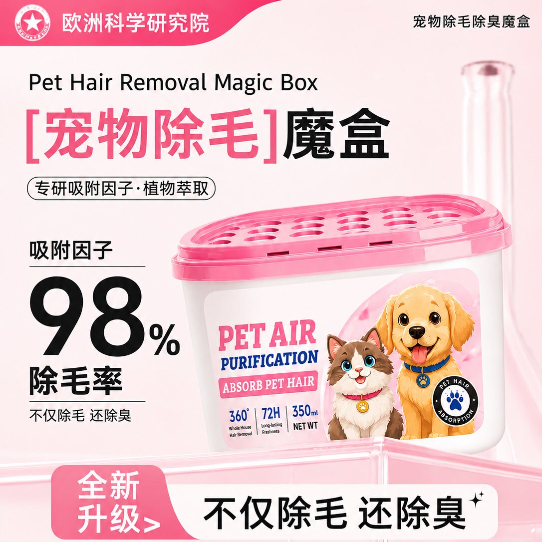 【全网热销100W】德国品牌吸附猫毛粘毛发家用除猫毛狗毛清理神器