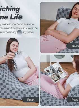 跨境压缩沙发高密度海绵单人座折叠懒人床垫厂家Compressed sofa