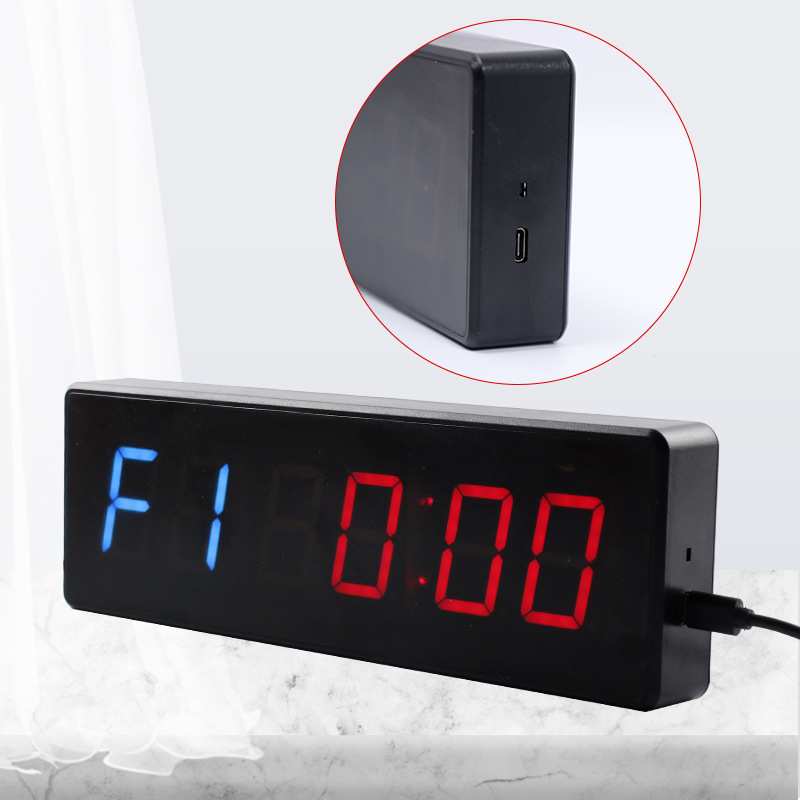 【运动健身锻炼计时器】家用LED电子计时器休息训练时间循环显示