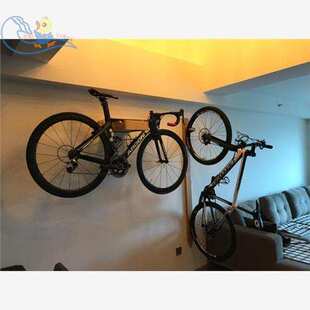 竖直墙壁挂壁式架自行车立式架挂架停车停车单车bo实木okbi垒德株