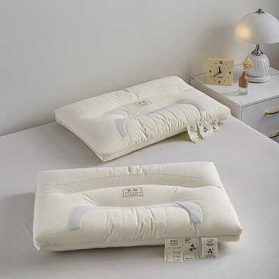 全棉决明子枕头枕芯一对装家用单双人荞麦硬整头芯护颈椎助睡眠男