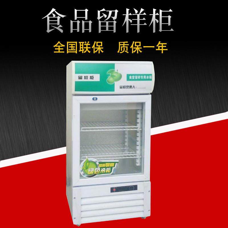 带锁学校幼儿园酒店食品留样柜超市商店冰箱展示柜保鲜柜啤酒冰吧