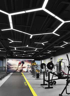 LED吊灯办公室健身房网咖店铺商场工业风Y造型灯现代简约Y型