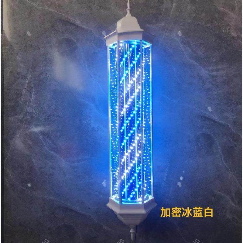 理发店转灯超亮节能LED户外防水美发店挂墙式六角复古宫灯小蛮腰