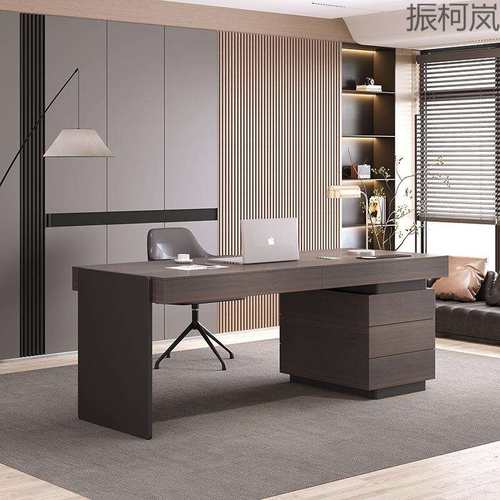 振Y10J意式轻奢书桌现代极简办公桌家用书房简约电脑桌新款写字