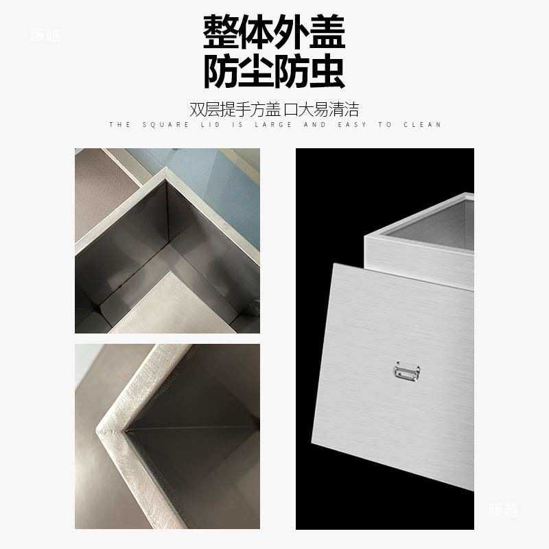 3不锈钢水箱揭盖挂墙式304移动蓄水池厨房厕所正方形储水桶