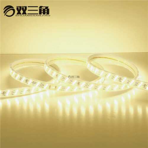 LED灯带2835高压三排双排180珠雨防水rgb三色变光软灯条厂家