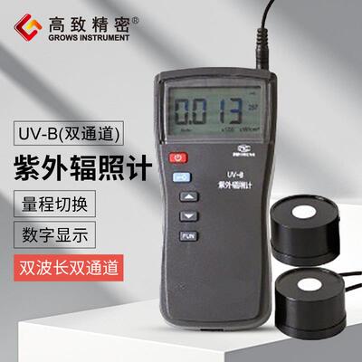 UV-B(双通道)紫外辐照计紫外线强度检测双通道254nm和297nm