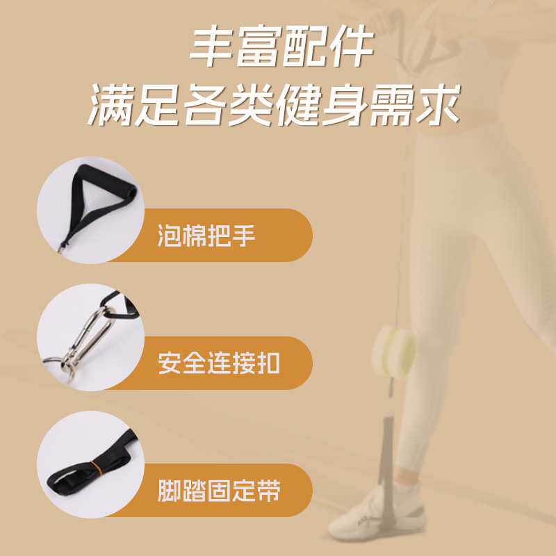 拉力泵臂力器力量盒可调节阻力健身泵哑铃划船机家用综合训练器材