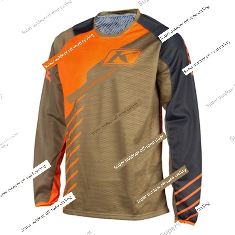 大减价特惠下坡服t恤速干透气山地车长袖夏季男女越野摩托车骑行