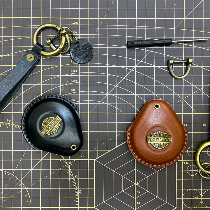 哈雷摩托车钥匙套街霸哈雷X48XL883/1200滑翔肥仔遥控钥匙包真皮