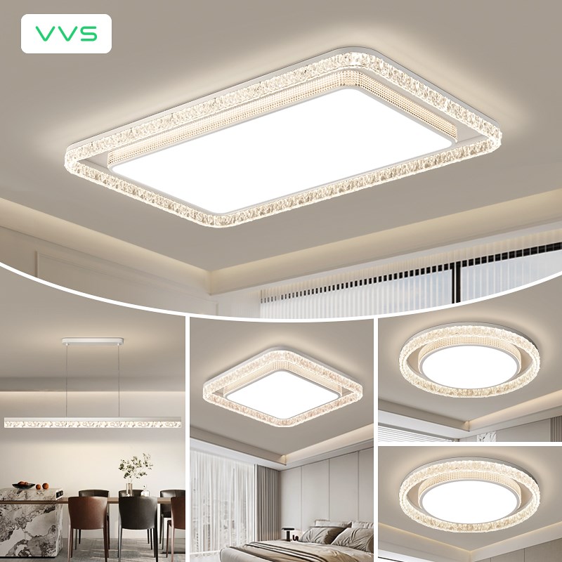 Vvs [Glacier]全光谱客厅灯吸顶灯大灯广东中山照明包装护眼Led照