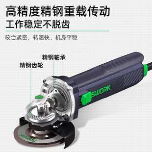 索沃克9800角磨机细手柄手砂轮抛光打磨机侧开关切割机多功能