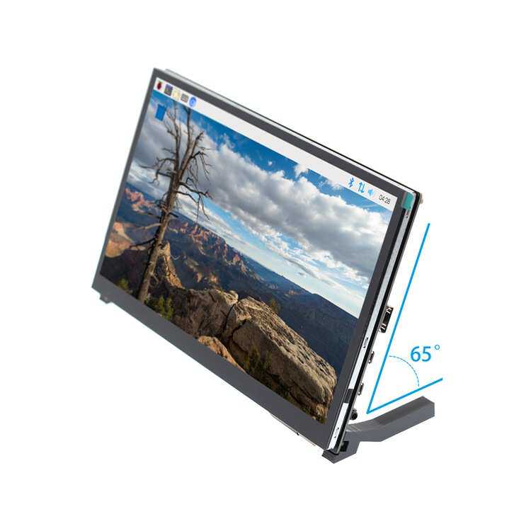 10.1寸树莓派LCD HDMI显示屏显示器 Raspberry Pi 3B+/4B带支架-H