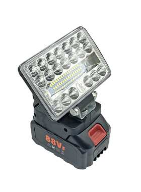 【货号07486】LED灯牧田插脚二档调节锂电电池专用照明灯