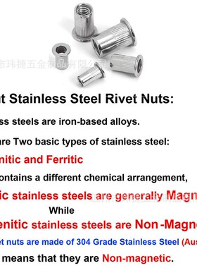 跨境 77pcs平头不锈钢英制拉铆条纹螺帽滚花平头竖纹拉铆螺母组