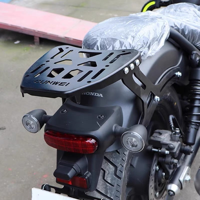 适用本田摩托车CM300/500后货架尾架后备箱靠背尾箱架置物架改装