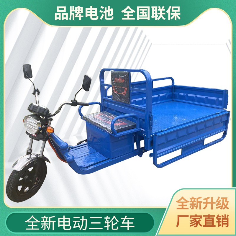 电动三轮车货车载货王新款家用电瓶车成人拉货三轮车农用车快递车