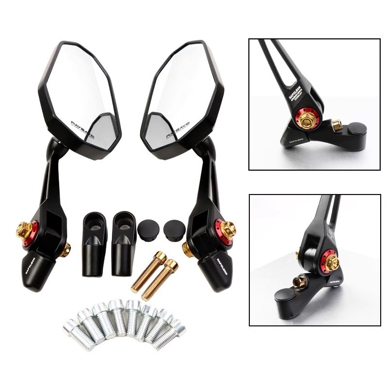 AOS9后视镜雅马哈NMAX155 XMAX300 PCX160 无极SR250GT改装反光镜