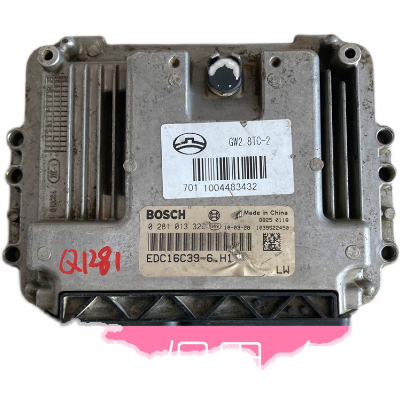 长城H5哈佛H3皮卡风骏2.8T柴油发动机电脑板0281013328 取消防盗