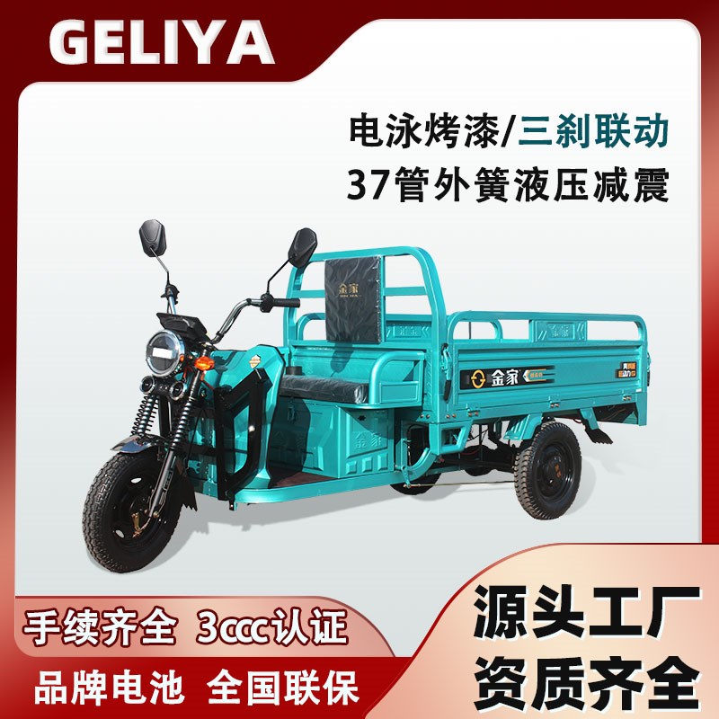 电动三轮车家用快递拉货农用摆摊成人载重王国标载货电瓶车