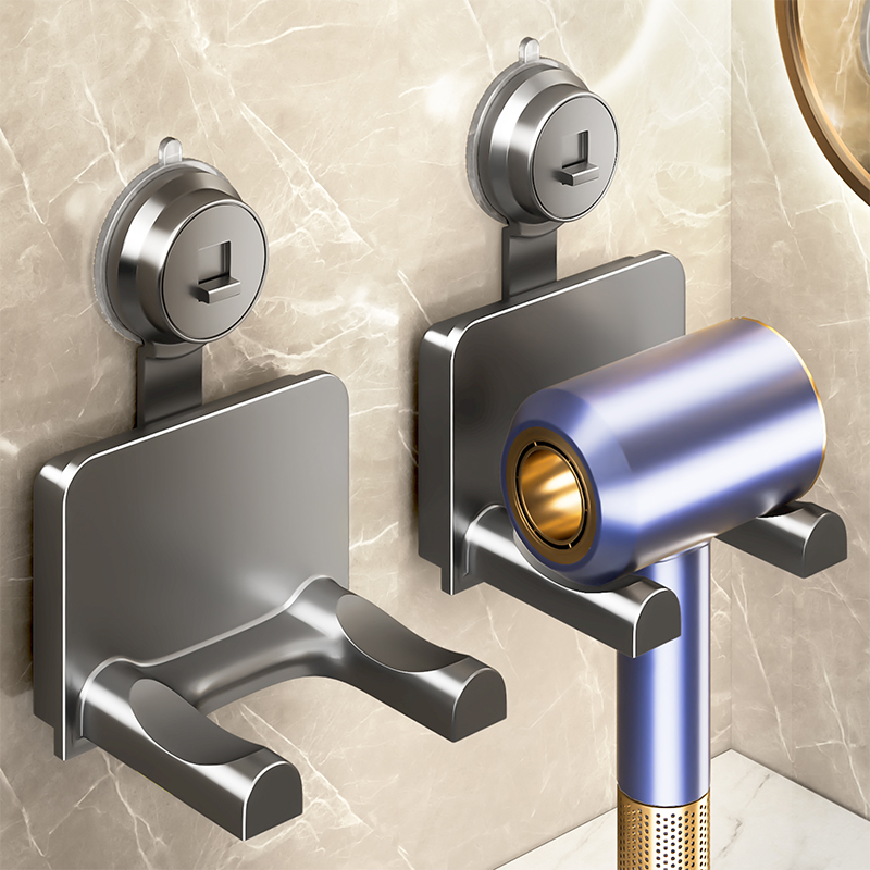 吸盘吹风机支架卫生间置物架子浴室壁挂免打孔戴森风筒电吹风挂架