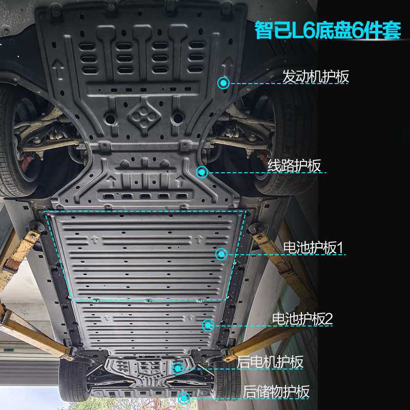 景尚智己L6底盘下护板电池装甲防护罩电机挡板汽车配件改装