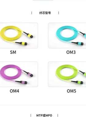 MPO8芯400GAPC线缆抗抗曲折抗伸拉电信整改专用线SM万兆多模跳线
