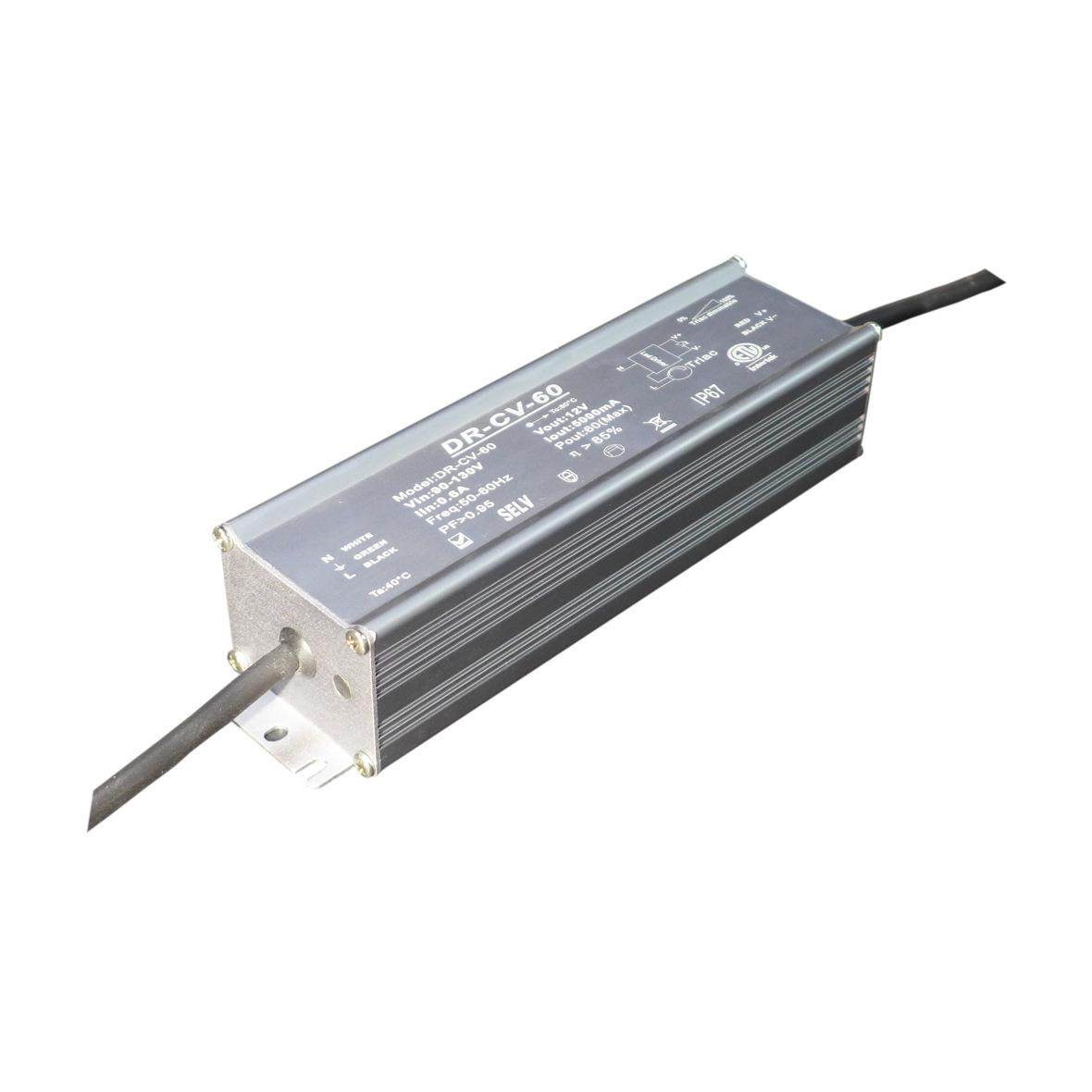 12V24V48V100W恒压可控硅0-10V1-10V二合一调光IP67LED驱动