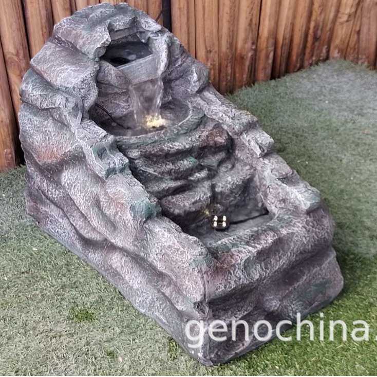 假山庭院小溪流水装饰花园摆件-3