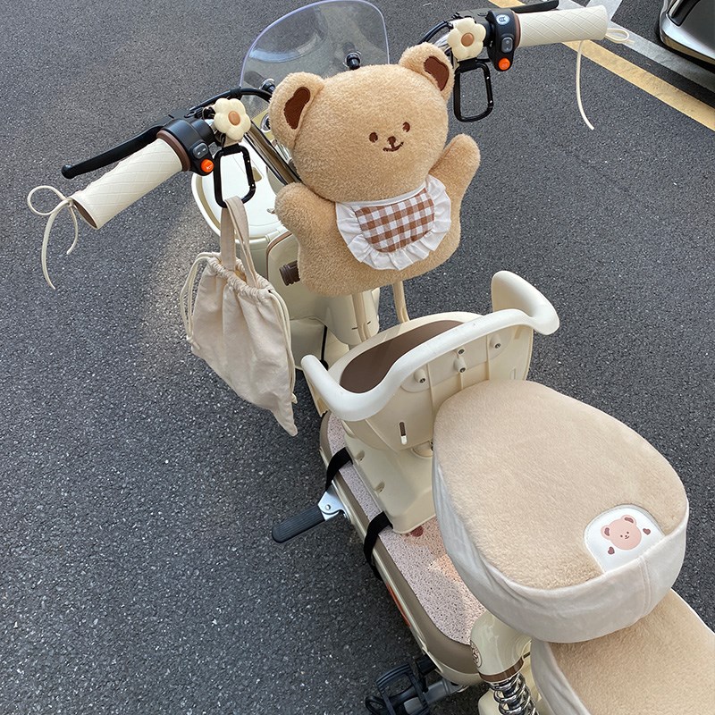 电动车防撞垫儿童座椅宝宝防撞头保护垫电瓶车防撞玩偶神器可爱