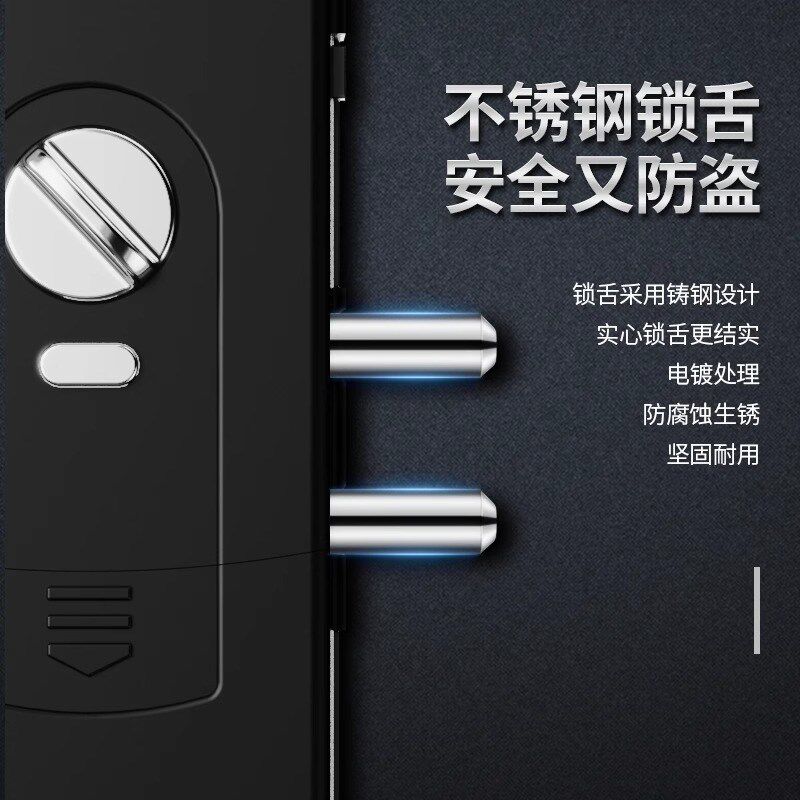 F352办公室玻璃门指纹锁密码锁免打孔商铺智能电子锁WIFI远程解锁