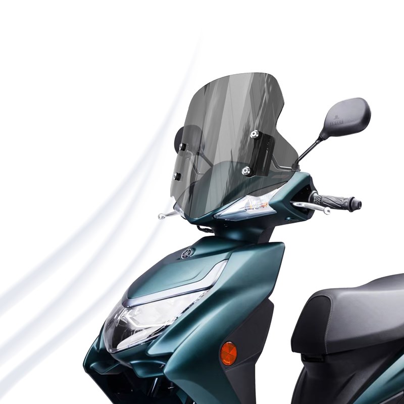 适用建设雅马哈赛鹰GT125前风挡玻璃改装透明加高挡风挡雨板配件