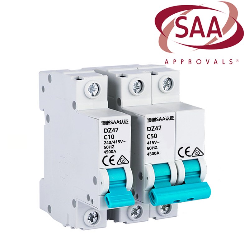 澳标SAA认证澳州1新西兰阿根廷澳大利亚空气开关斐济小型2P断路器