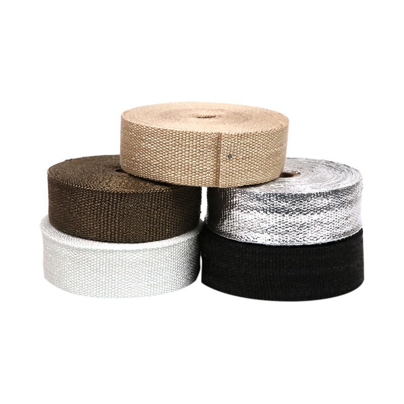 摩托车排气管防烫布缠绕带烟筒罩隔热灰石300S闪复古改装配件大全