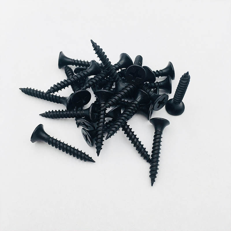 高强度自攻钉干壁钉黑色十字沉头木工螺丝石膏板螺丝M3.5散装