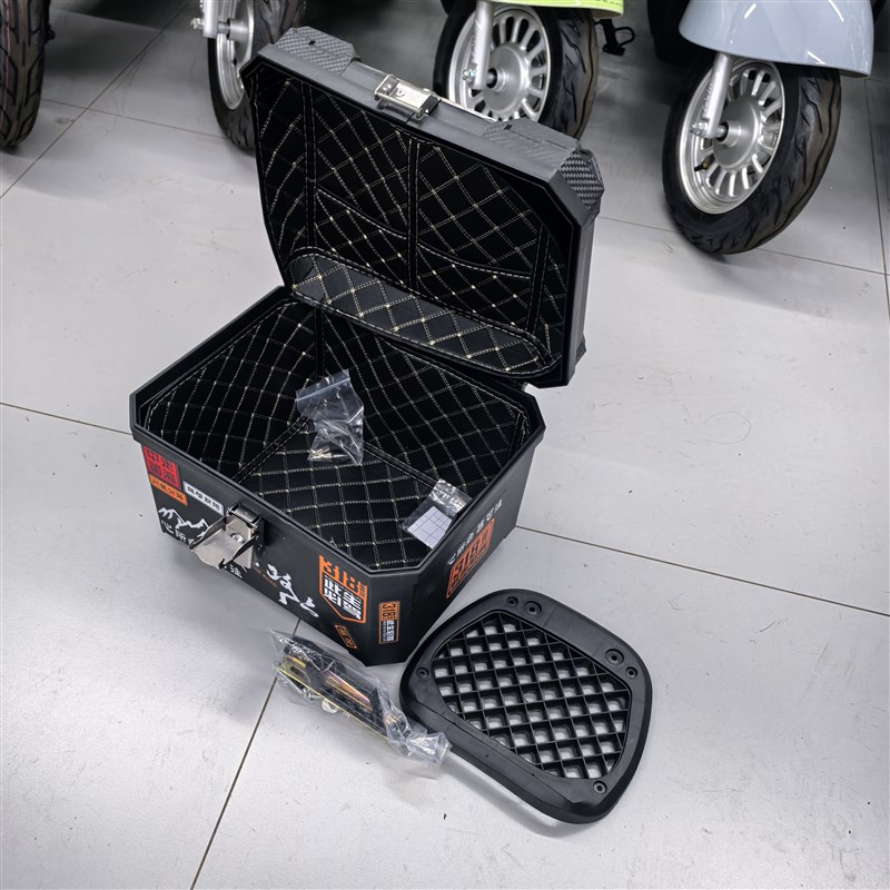 摩托车尾箱大容量后备箱踏板车箱电动车行李箱大号通用特大尾箱