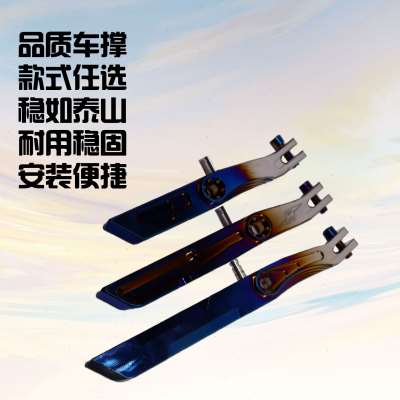 推荐电摩改c装摩托电动车配件小脚偏支侧支架猴子M3加长边撑战速