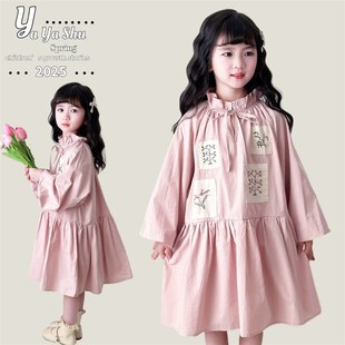 2025新款春装女童公主连衣裙棉布裙子娃娃裙3-8岁女孩秋天衣服