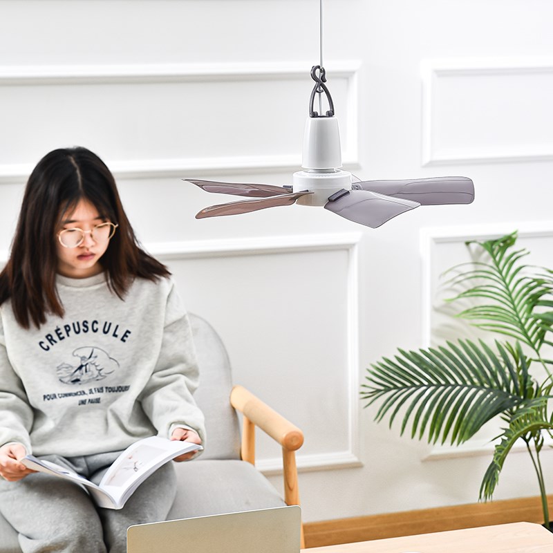 小吊扇迷你微风扇学生宿舍蚊账床上大风力静音办公小型厨房电风扇