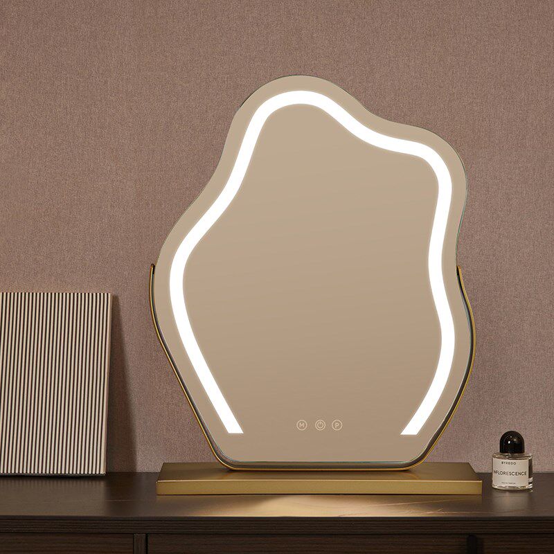 云朵化妆镜智能梳妆台镜子带灯台式桌面镜led轻奢高级主卧梳妆镜