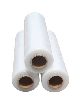 pe拉伸缠绕膜厂家50cm机用透明塑料拉伸膜薄围膜工业托盘打包膜